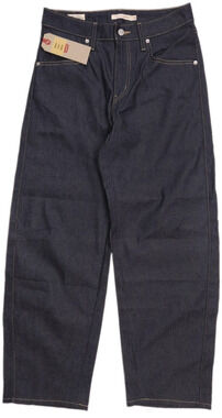 Levi's Premium Baggy Dad Barrel Jeans Womens 28x30 BIG E Dark Indigo Blue Denim